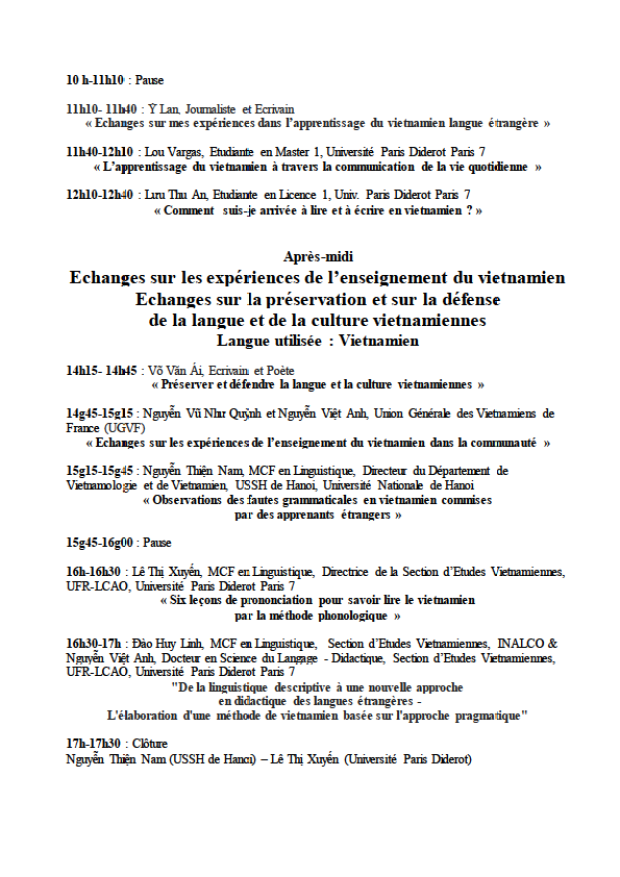programme FR 2
