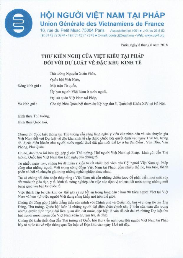 Thư kiến nghị-1